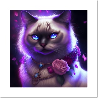 Electric Ragdoll Cat Posters and Art